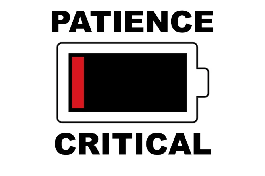 Patience Level shown as Critical